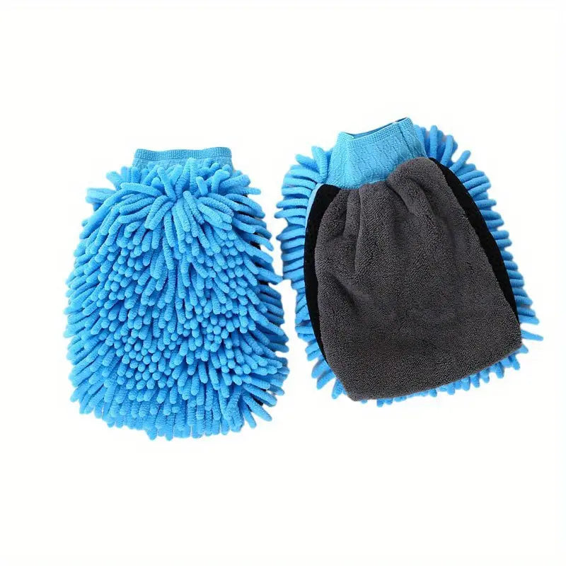 Gant Microfibre - CarShineGlove™ - Bleu Clair